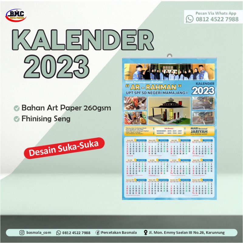 Jual Kalender Dinding 2023 | Shopee Indonesia