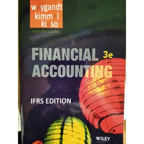 Jual Financial Accounting IFRS Edition 3e By Weygandt Kimmel Kieso ...