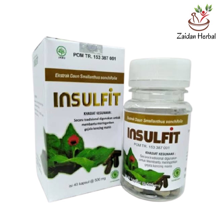 Jual Obat Herbal Diabetes Kapsul Daun Insulin Insulfit Shopee Indonesia