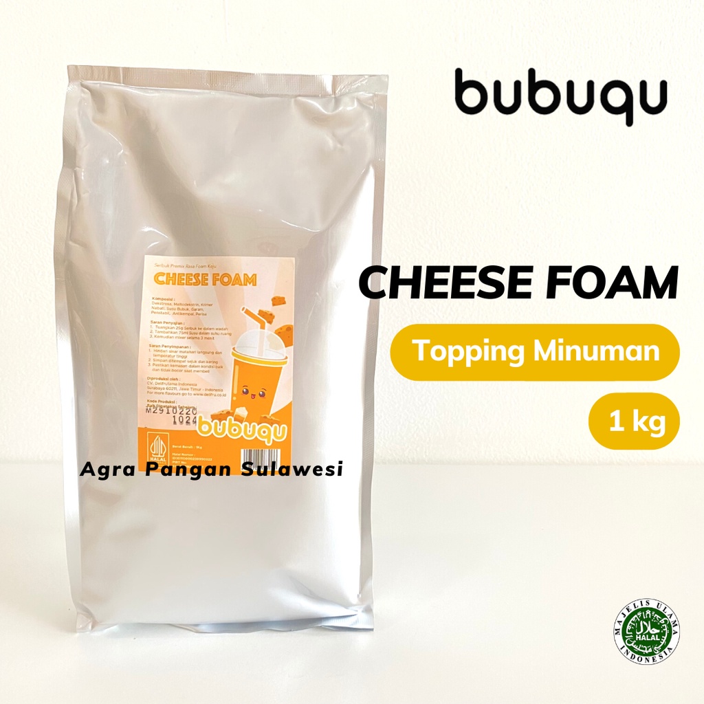 Jual Cheese Foam Powder Bubuqu Kg Bubuk Topping Macchiato Machiato Keju Shopee Indonesia