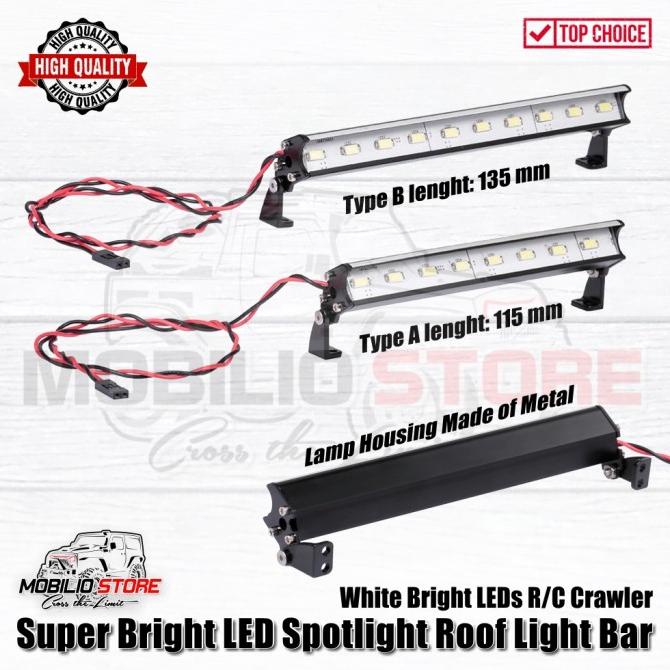 thumbnail image 2 of RCLIONS RC Roof Rack Light Bar 6LEDs Lamp For TRX4M Bronco 1/18th RC Crawler Car Upgrades Parts 2 of 13
