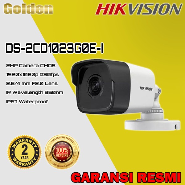 Jual HIKVISION DS2CD1023G0EI H.265+ IPCAM IP Camera 2mp CCTV Wifi