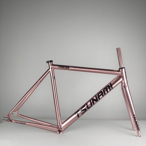 自転車本体 TSUNAMI SNM100 rose gold TSUNAMI Fixed gear Frameset - Alloy track Frameset , $239 only !