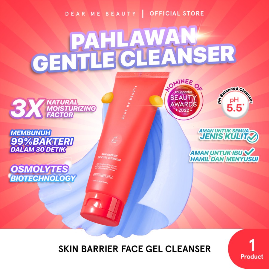 Jual Dear Me Beauty Face Wash Skin Barrier Face Gel with Ceramide