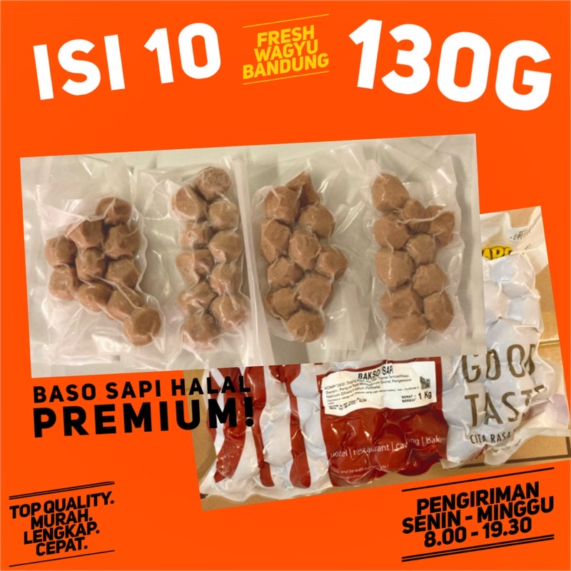 Jual Bernardi Horeca Pack Bakso Sapi Besar Repack Isi 10 Premium Halal