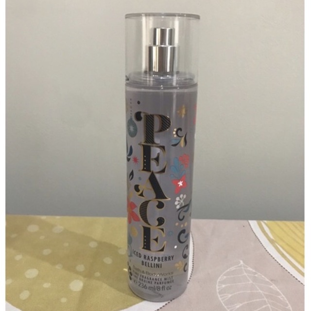 Jual Bath And Body Works Body Mist Peace - Iced Raspberry Bellini ...