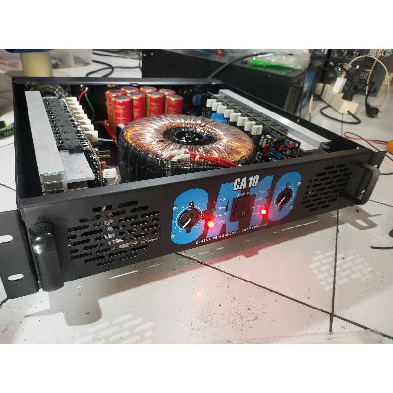 Jual power amplifier rakitan 20amper ct55 versi buil up 2u ca 10 bsar