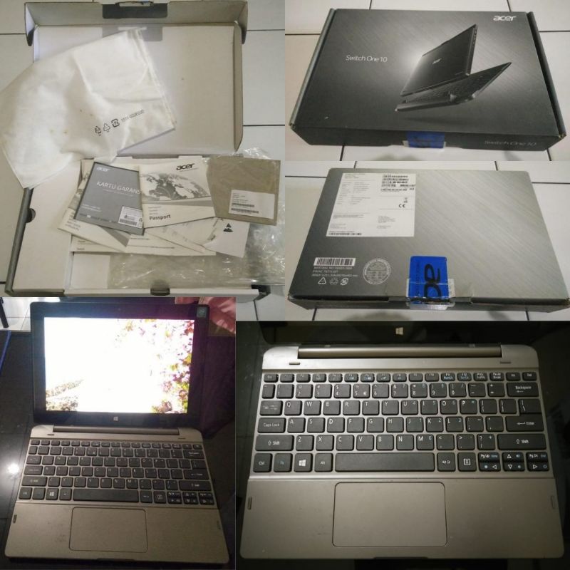Jual Laptop Acer Switch One SW1-011 (Touch Screen, Netbook + Tablet ...