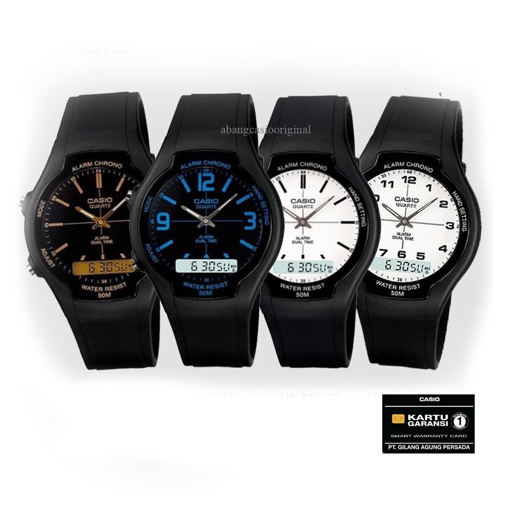 Jual Jam Tangan Casio AW-90H AW 90H Original Resmi | Shopee Indonesia