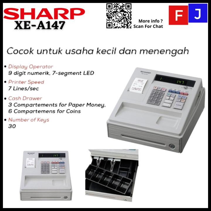 Jual Mesin Kasir Cash Register Sharp Xe A Garansi Resmi Shopee