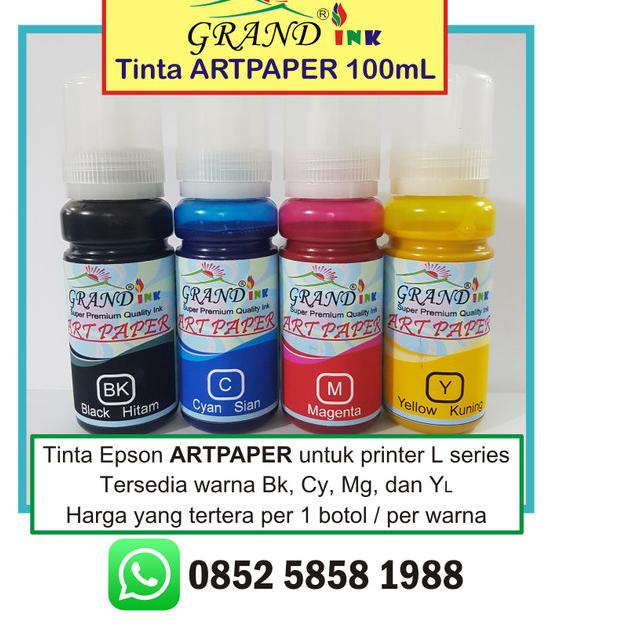 Jual Tinta Artpaper Grand Ink Diformulasikan Anti Mampet (100 g ...