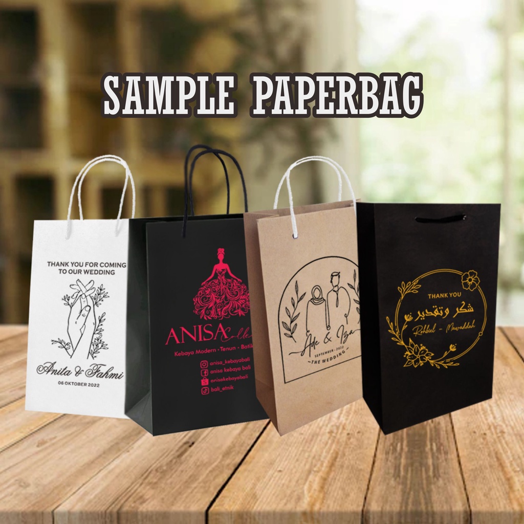 Jual Paperbag Sablon Sample Paperbag Coklat X X Paperbag Polos Coklat Paperbag Coklat