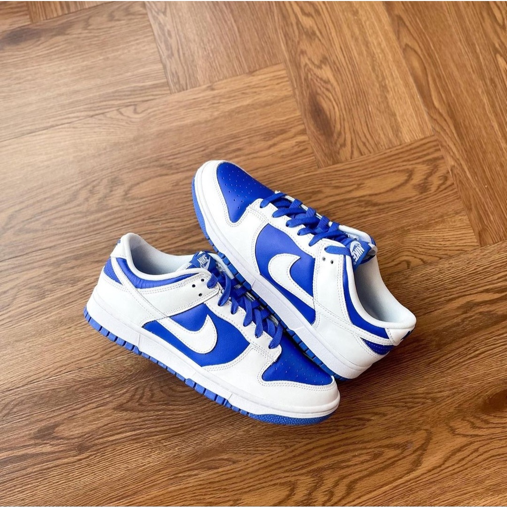 Jual Nike Dunk Low Retro Racer Blue White | Shopee Indonesia
