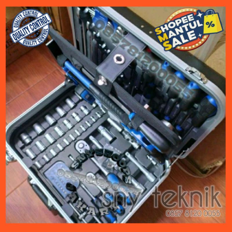 Jual Tool Kit Box Set Plus Kunci Pcs Sands Germany Kunci Peralatan Bengkel Lengkap