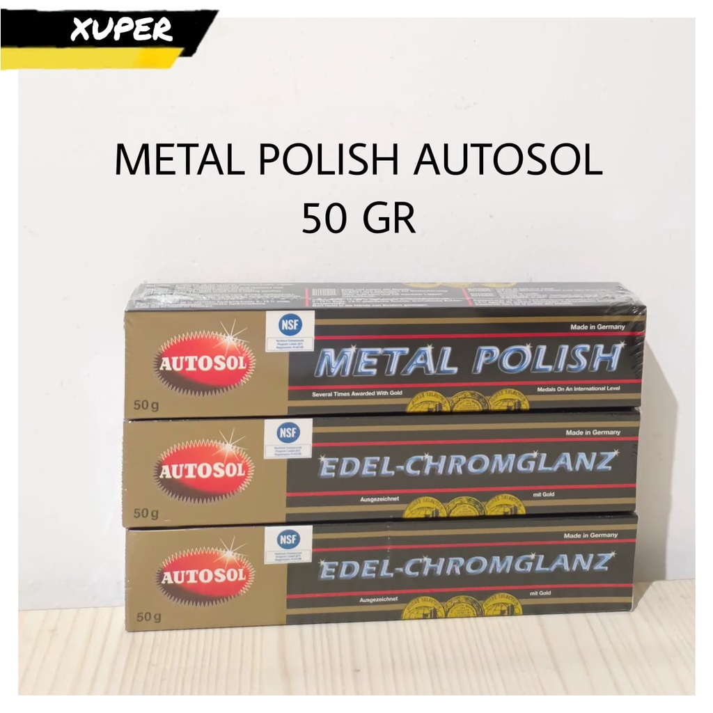 Jual Autosol Sol 50 Gram Metal Polish Pembersih Pengkilap Stainless Besi Shopee Indonesia