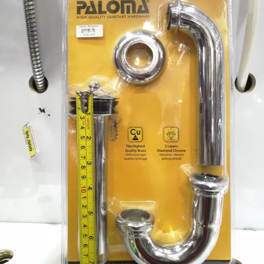 Jual PALOMA BTP 2111 Sifon Afur Set P-Trap Pembuangan Wastafel Siphon ...