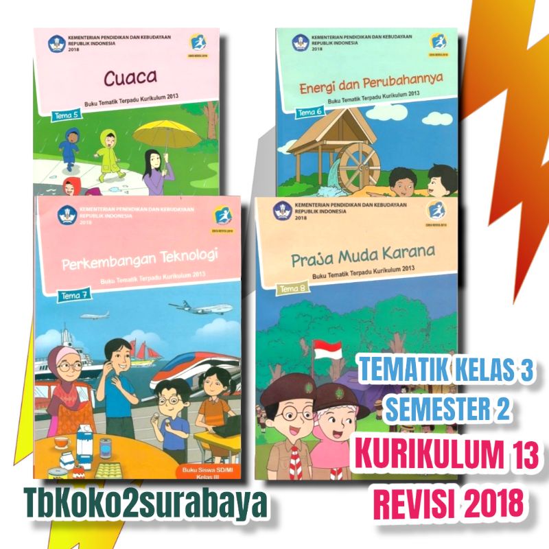 Jual BUKU TEMATIK KELAS 3 SD TEMA 5678 K13 REVISI 2018 | Shopee Indonesia