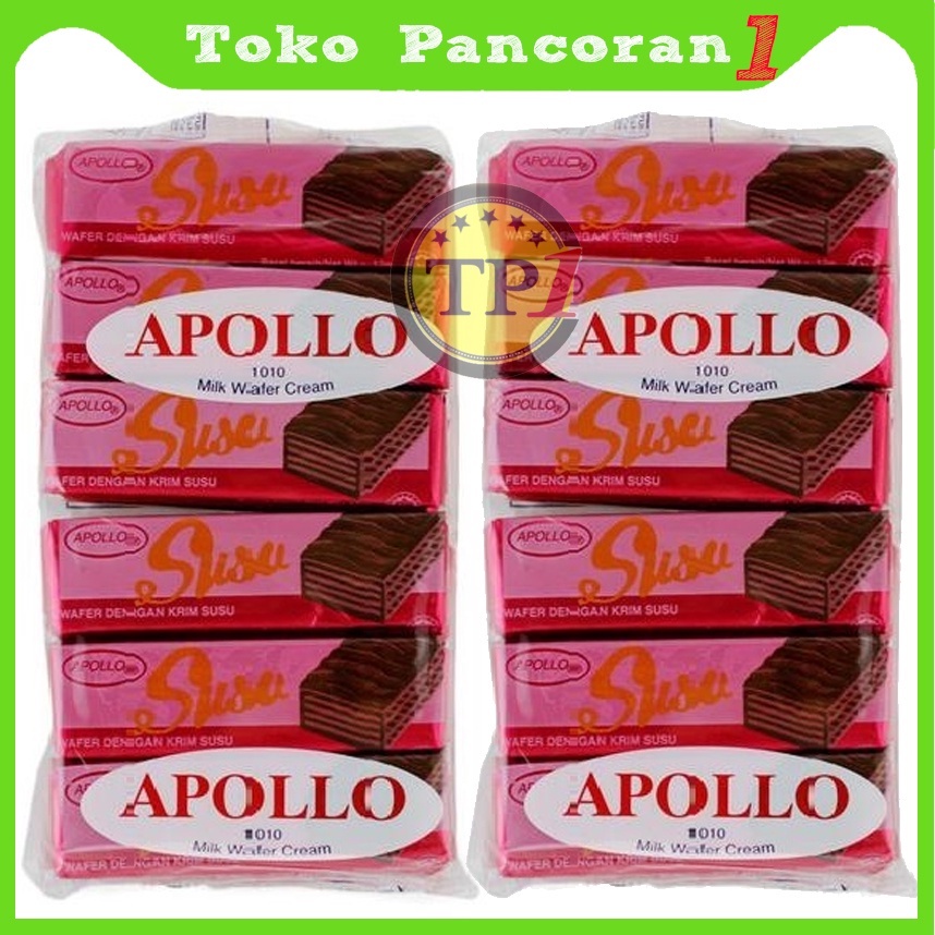 Jual Apollo Coated Wafer Chocolate COATED WAFER / PACK 12'S X 12GR ...