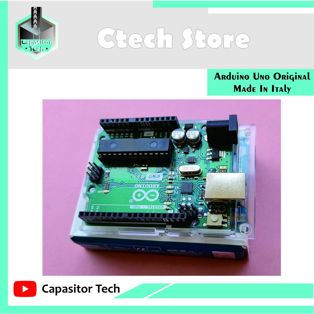 Jual Arduino Uno Rev3 Original Made In Italy Shopee Indonesia