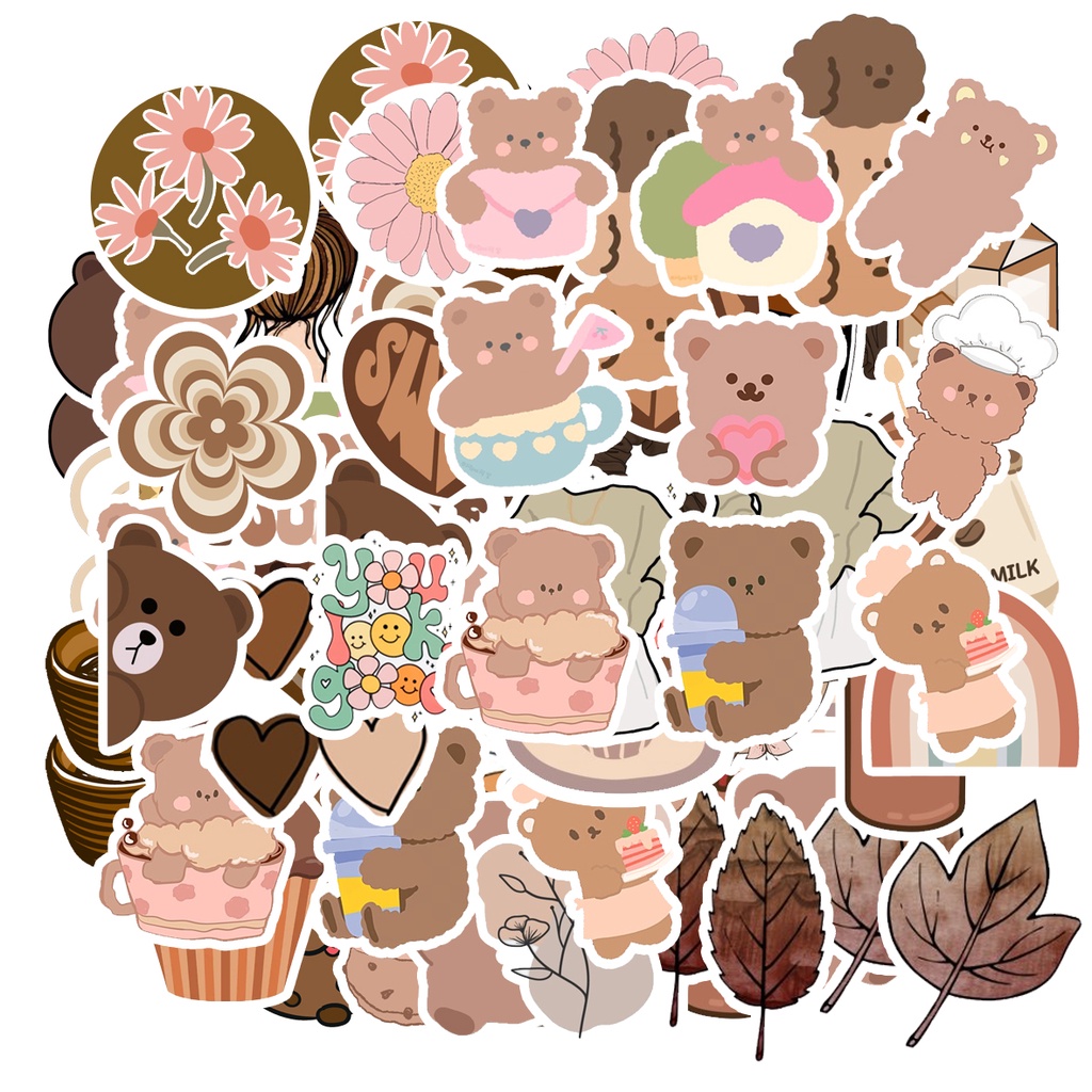 Jual STIKER WATERPROOF ANTI AIR LUCU HEWAN/ AESTHETIC dekorasi | Shopee