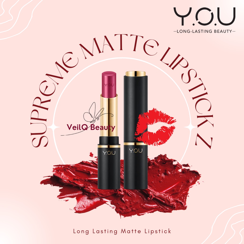 Jual YOU Basic Collection Supreme Matte Lipstick Z [Long-wear Lip Color ...