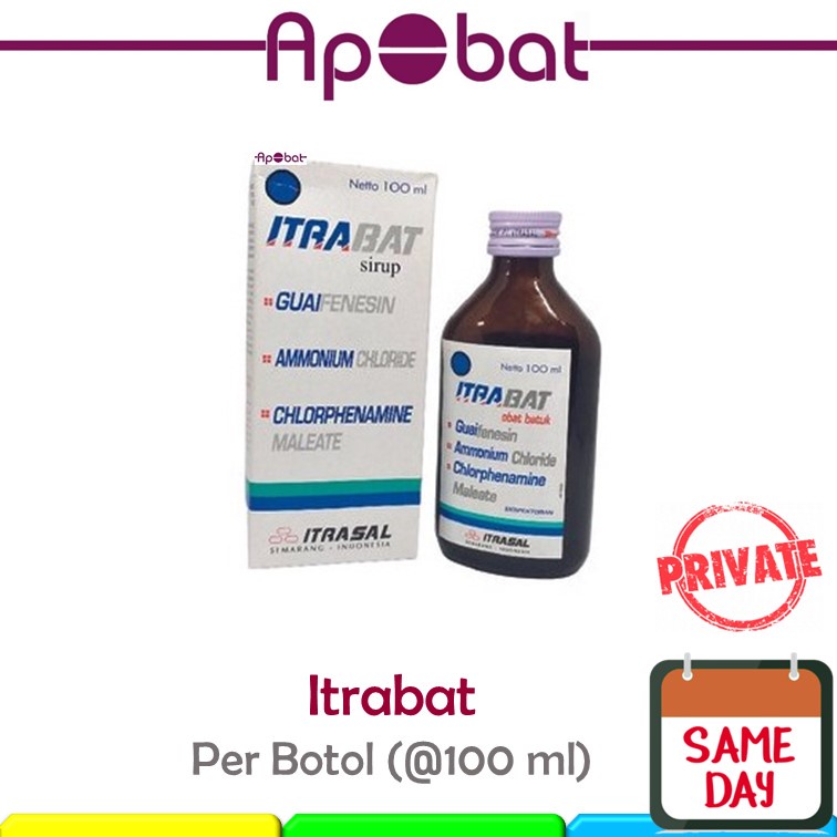 Jual Apobat Itrabat Sirup Obat Batuk Kering Berdahak Hitam Itrasal