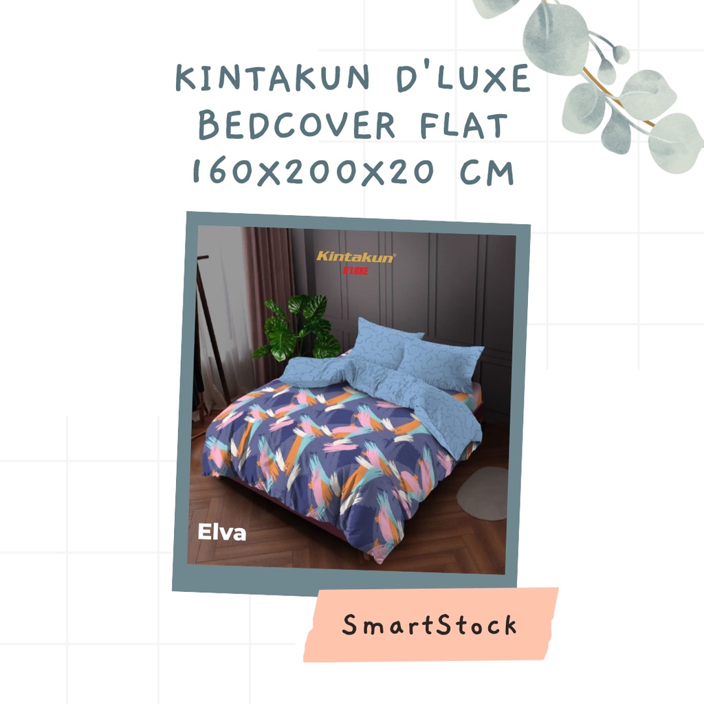 Jual Ss Bedcover Set Kintakun D Luxe Deluxe Flat Fitted X