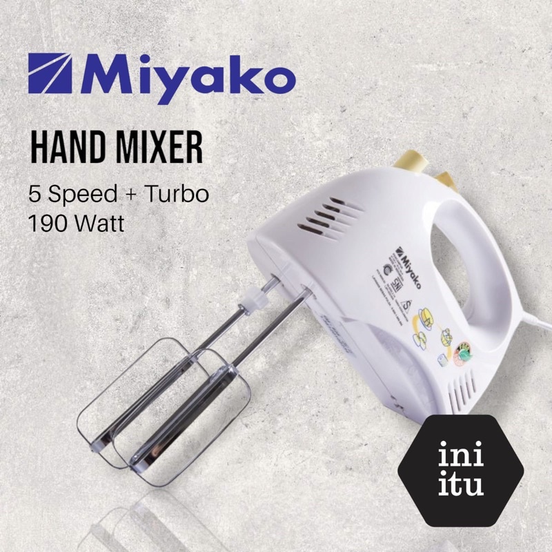 Jual [ Miyako ] Mixer Hand / Hand Mixer Miyako HM 620 5 Speed