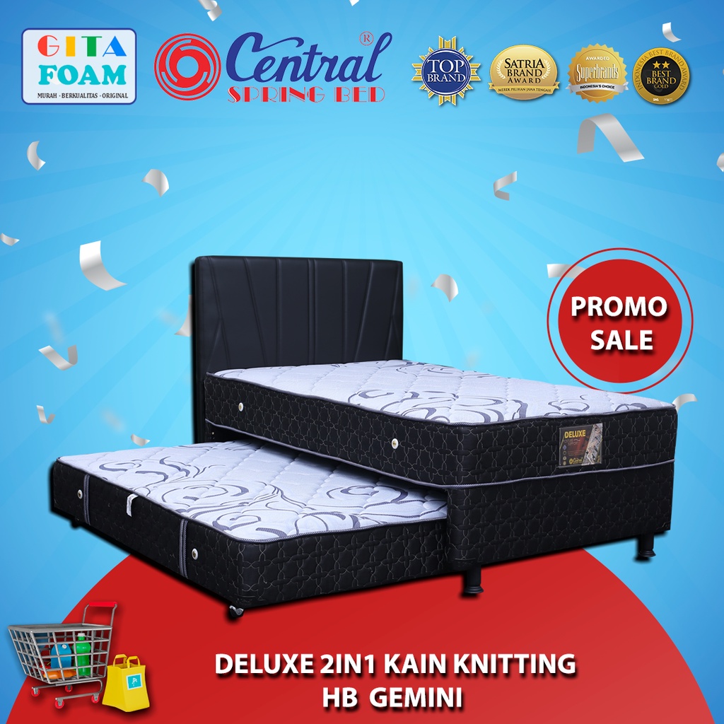 Jual KASUR SPRINGBED SORONG CENTRAL DELUXE 2in1 - ORIGINAL 100% ...