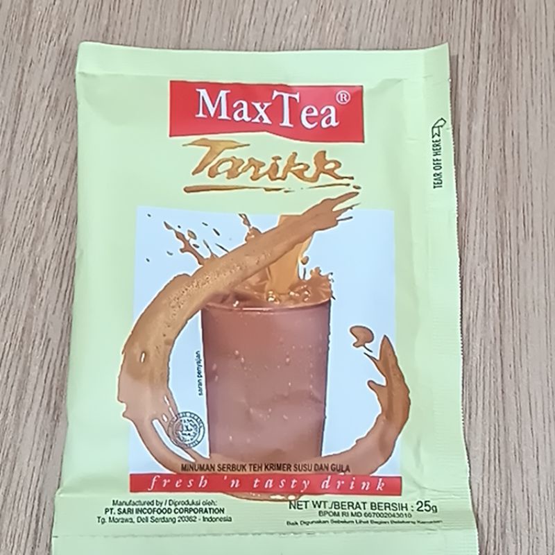 Jual Max Tea Teh Tarik 1 Renteng 10 Sachet Shopee Indonesia 1304