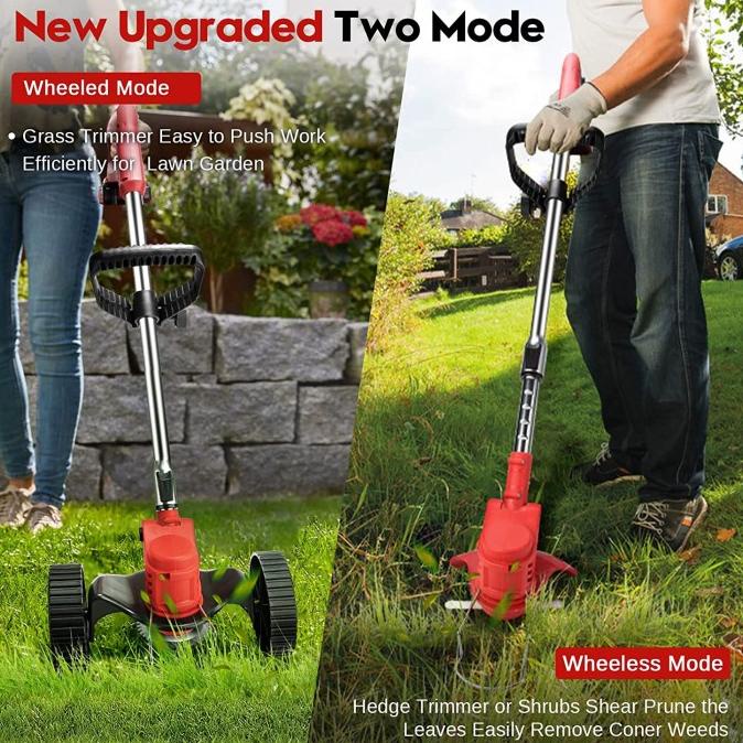 Jual Mesin Potong Rumput dengan roda mesin pemotong rumput listrik padi ...