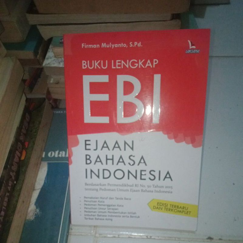 Jual BUKU ASLI BUKU LENGKAP EBI EJAAN BAHASA INDONESIA FIRMAN MULYANTO ...