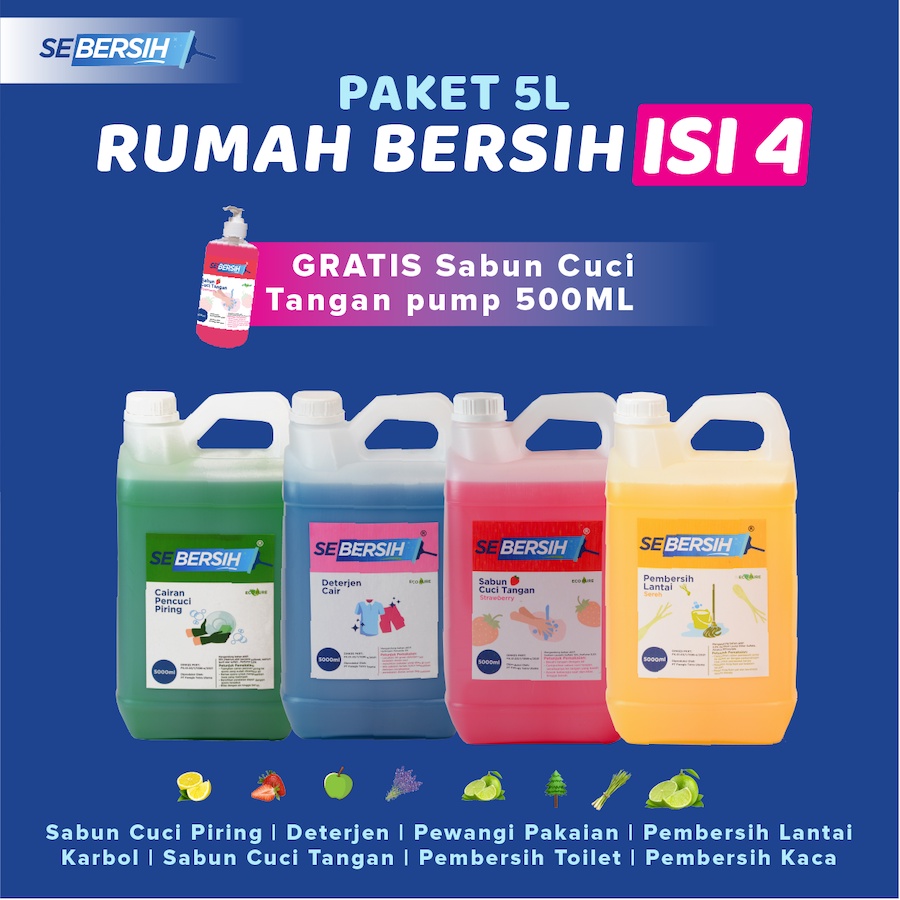 Jual (BUNDLING) Sebersih Paket Lengkap Sabun Pembersih Rumah Tangga ...