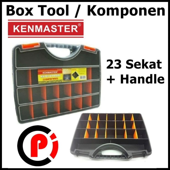 Jual TOOLBOX KOPER KOMPONEN PLASTIK MINI KENMASTER TOOL BOX HANDLE ...