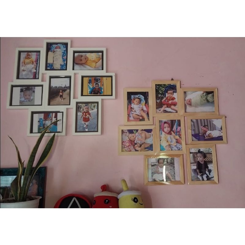 Jual pigora kayu 5R kolase pigora vaxbo frame kayu bingkai foto