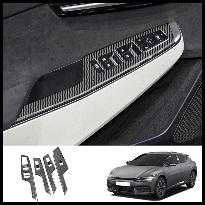 Jual Xy Panel Tombol Power Window Kaca Jendela Mobil Bahan Serat Karbon ...