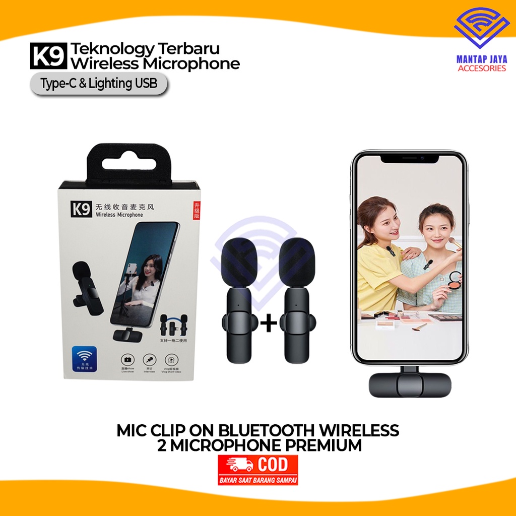 Jual [COD] MICROPHONE MIC CLIP ON WIRELESS FOR TYPE C / IPHONE ...