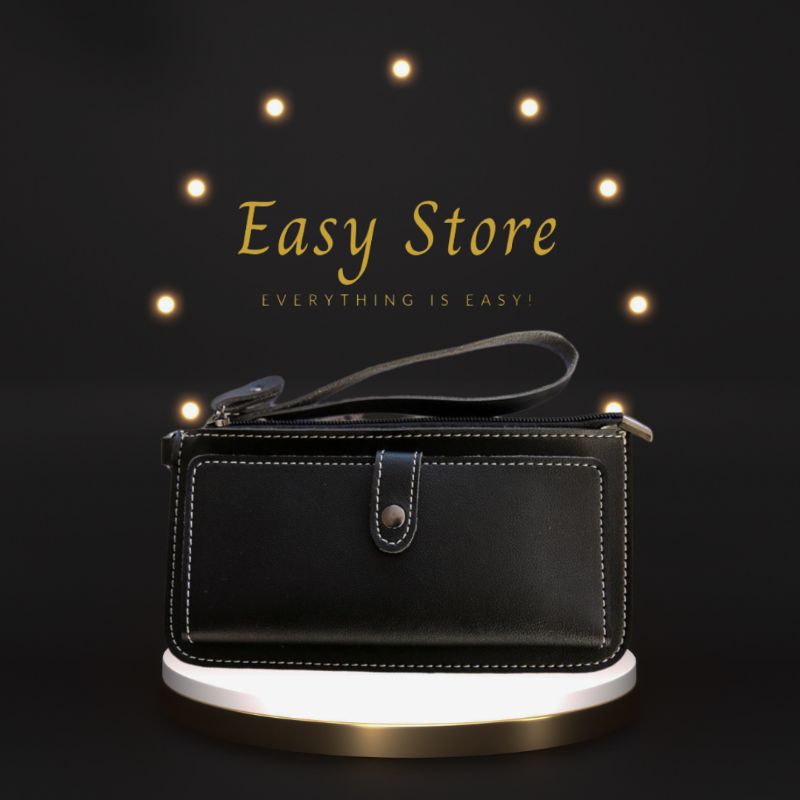Jual Dompet Wanita Panjang Simple Minimalis dengan Tali Pendek | Shopee ...