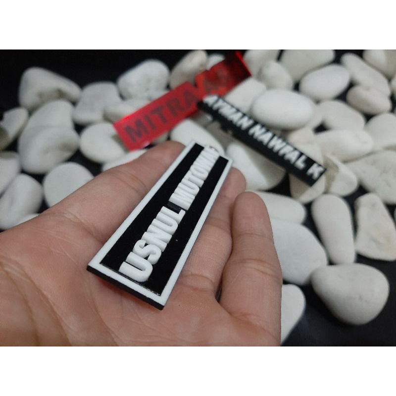 Jual Name Tag Text Timbul Papan Nama ID card | Shopee Indonesia