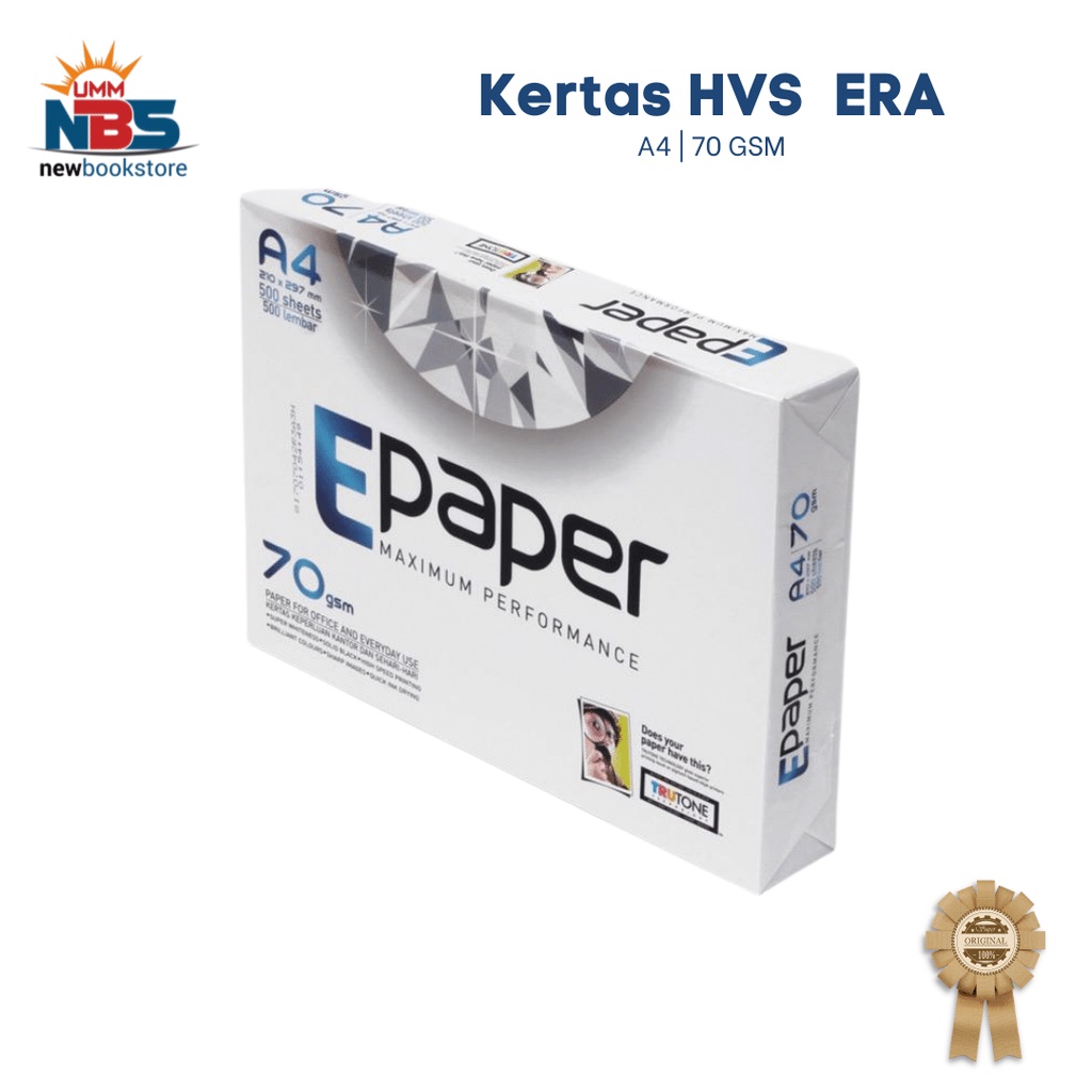 Jual Kertas Printer / Fotocopy | Kertas HVS A4 ERA | Kemasan 1 Rim isi ...