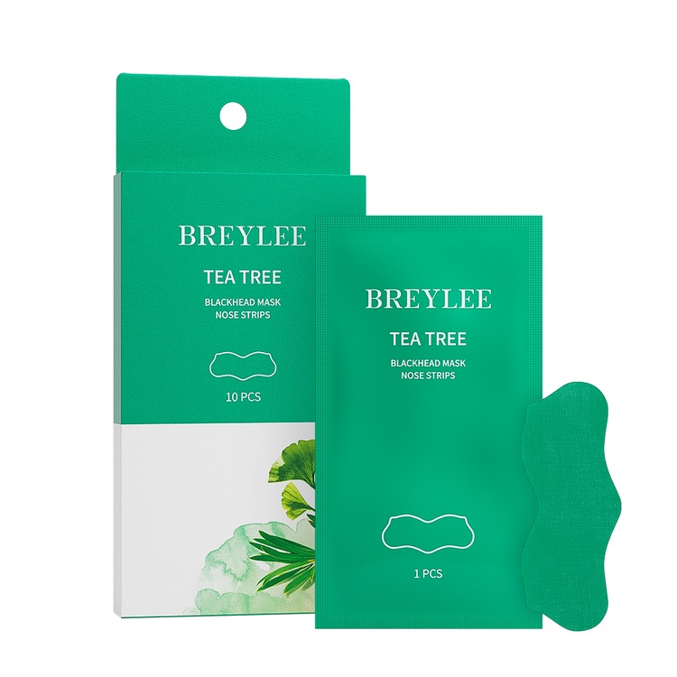 BREYLEE Tea Tree Blackhead Mask Nose Strips / Pengangkat Komedo - BPOM