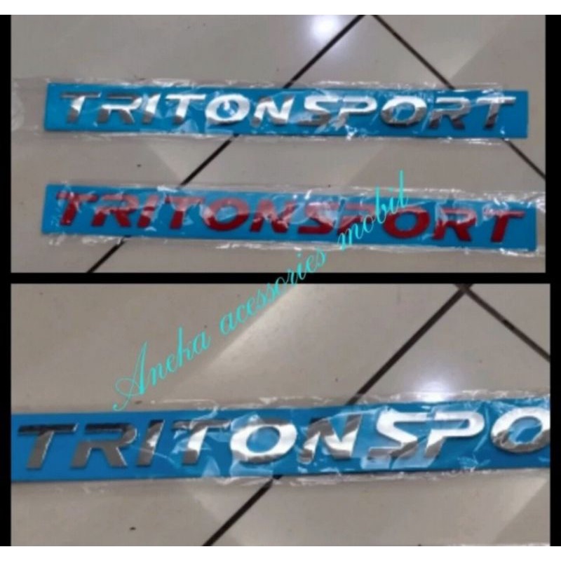 Jual ENGINE HOOD EMBLEM TRITON SPORT / LOGO TRITON/ LOGO KAP MESIN ...