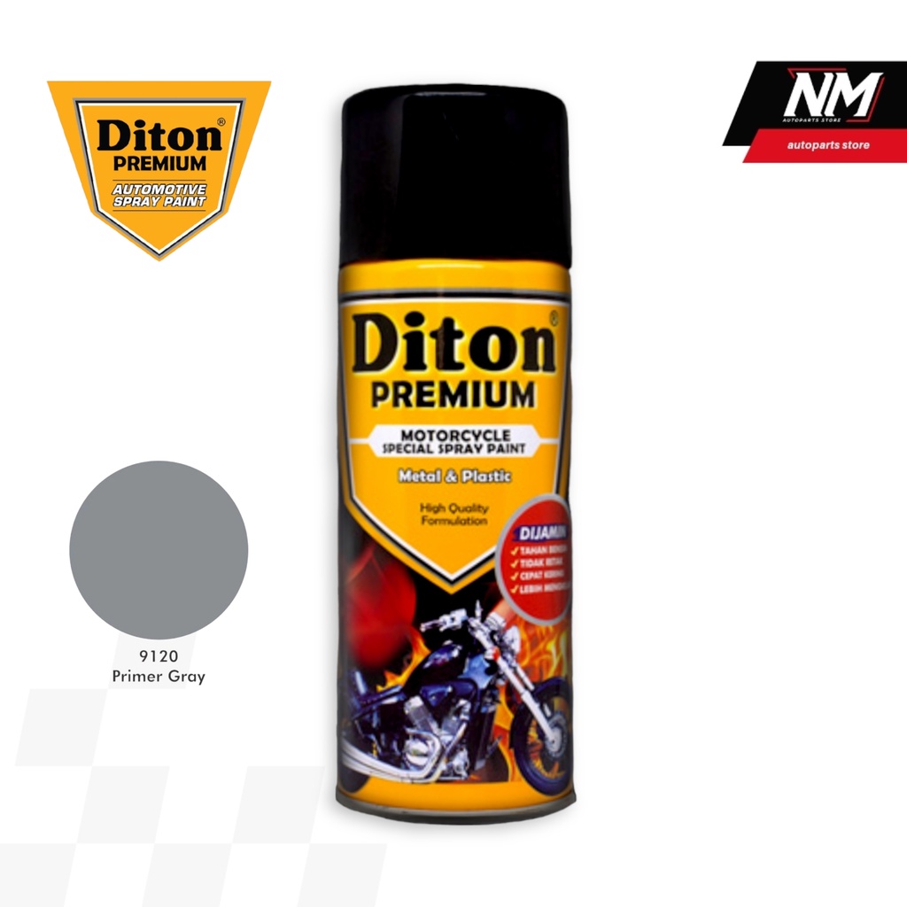 Jual DITON Premium Primer Grey 9120 Cat Dasar Epoxy Semprot Aerosol ...