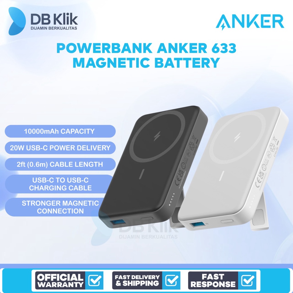 Jual Powerbank Anker 633 Magnetic Battery Maggo 10000mah Magsafe