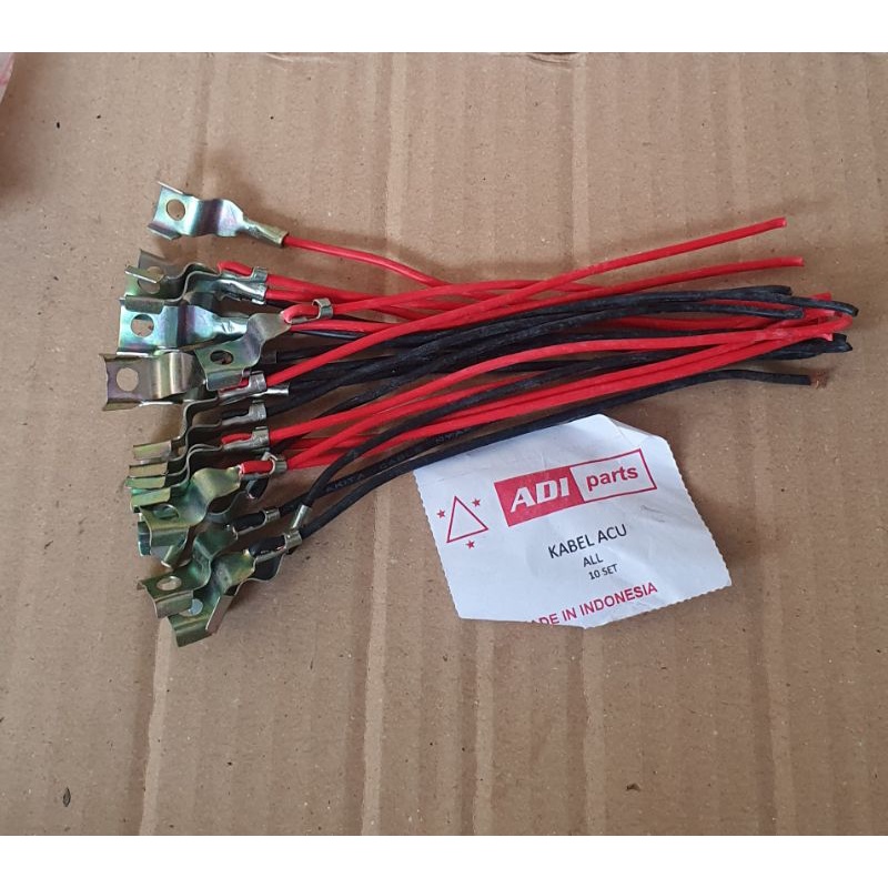 Jual kabel aki / kabel accu 1 set panjang 15 cm | Shopee Indonesia
