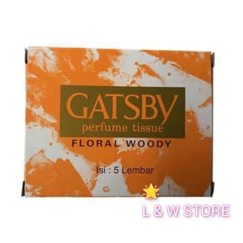 Jual Gatsby Parfume Tissue Floral Woody Isi 5 Lembar | Shopee Indonesia