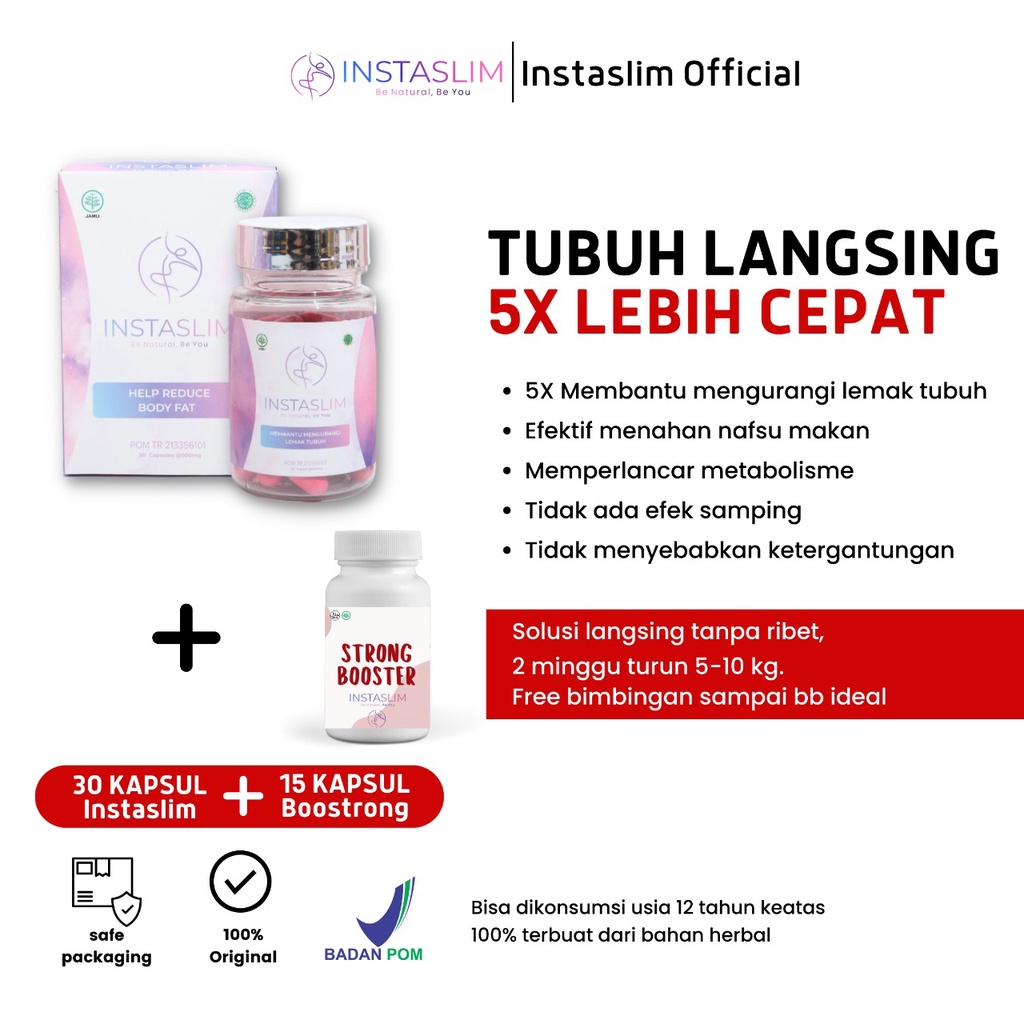 Jual Instaslim Pelangsing Badan Obat Diet Ampuh Peluntur Lemak