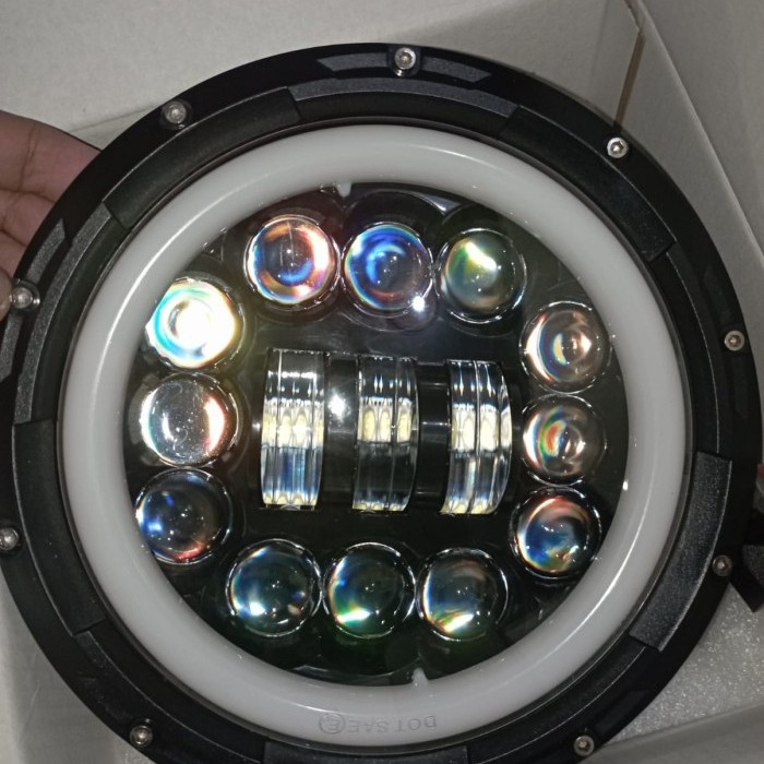 Jual Lampu Led Daymaker 7 inch Plus DRL dan Sein lampu sorot led ...