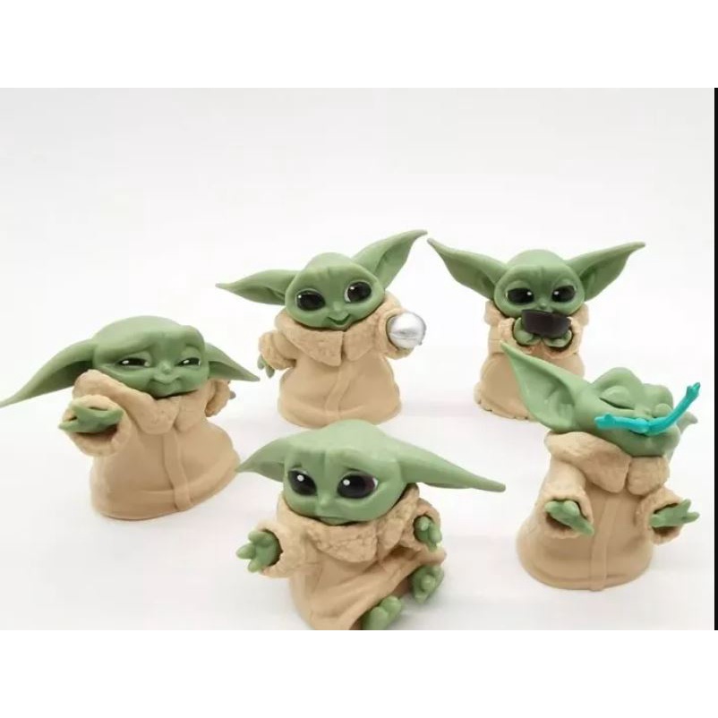LGQHCE Figurines De La Série Baby Yoda, Yoda Doll Figure Yoda Figure Jouets Set Pour Enfants Noel Halloween Thanksgiving Cad Amz