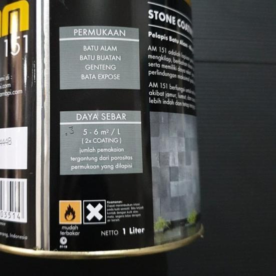 Jual Cat vernis pelapis batu alam stone coating AM 151 AM151 clear